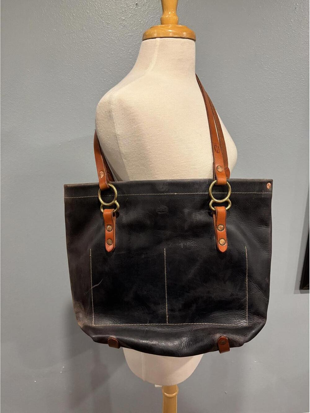 Copperdot Leather No. 1 Tote | Handcrafted Wyoming | Western Luxury Tote